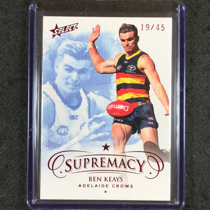 2021 Select AFL Supremacy BEN KEAYS Base Red 19/45