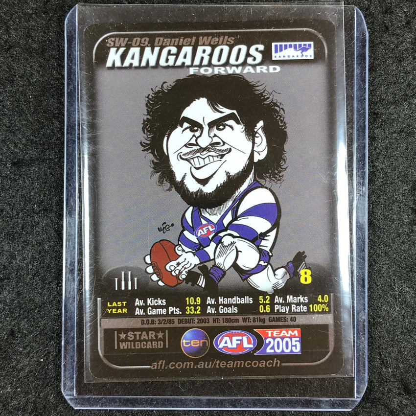2005 Teamcoach AFL DANIEL WELLS Star Wildcard SW-09