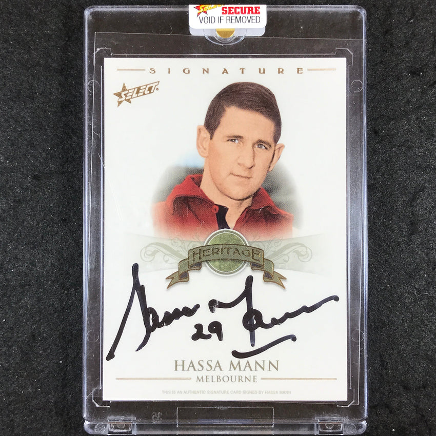 2011 Select AFL Heritage Collection HASSA MANN Signature 44/100