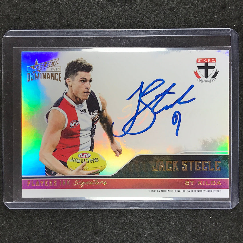 2019 Select AFL Dominance JACK STEELE Players Ink Signature 126/175