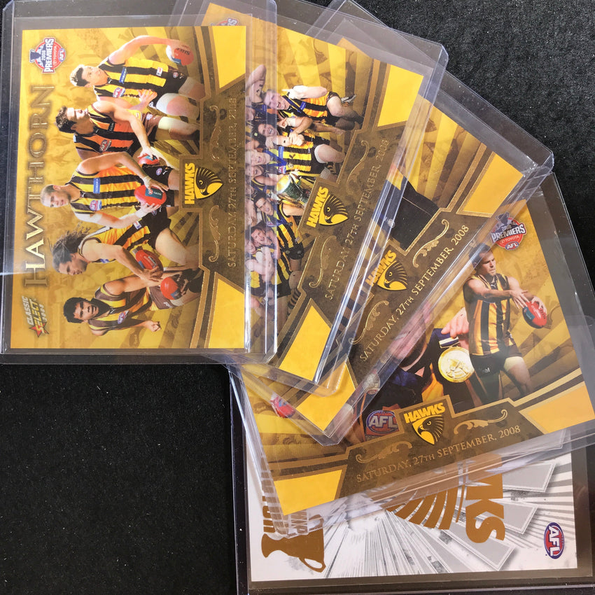 2008 Select AFL Classic PREMIERSHIP REDEMPTION Hawthorn Set of 4 199/400