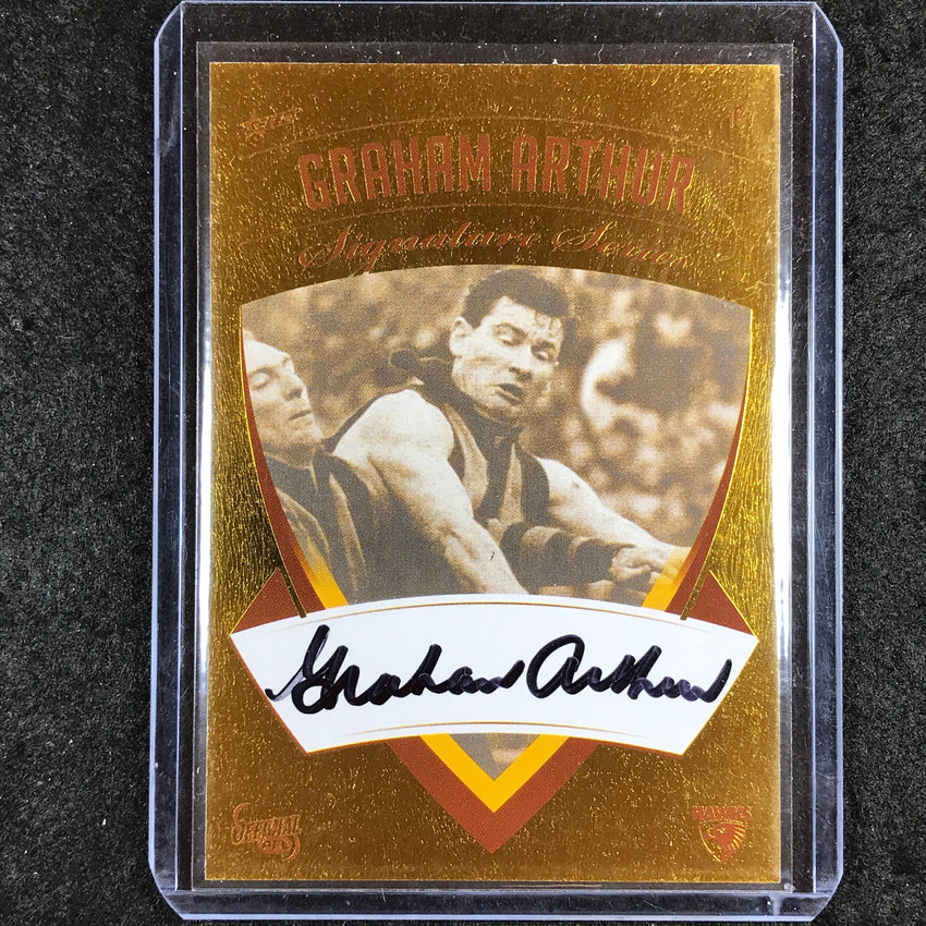 2011 Select AFL Heritage Hawthorn Premiership GRAHAM ARTHUR Signature /250