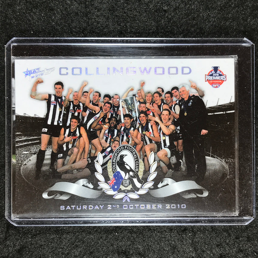 2010 Select AFL Prestige PREMIERSHIP REDEMPTION Collingwood Set of 4 239/400