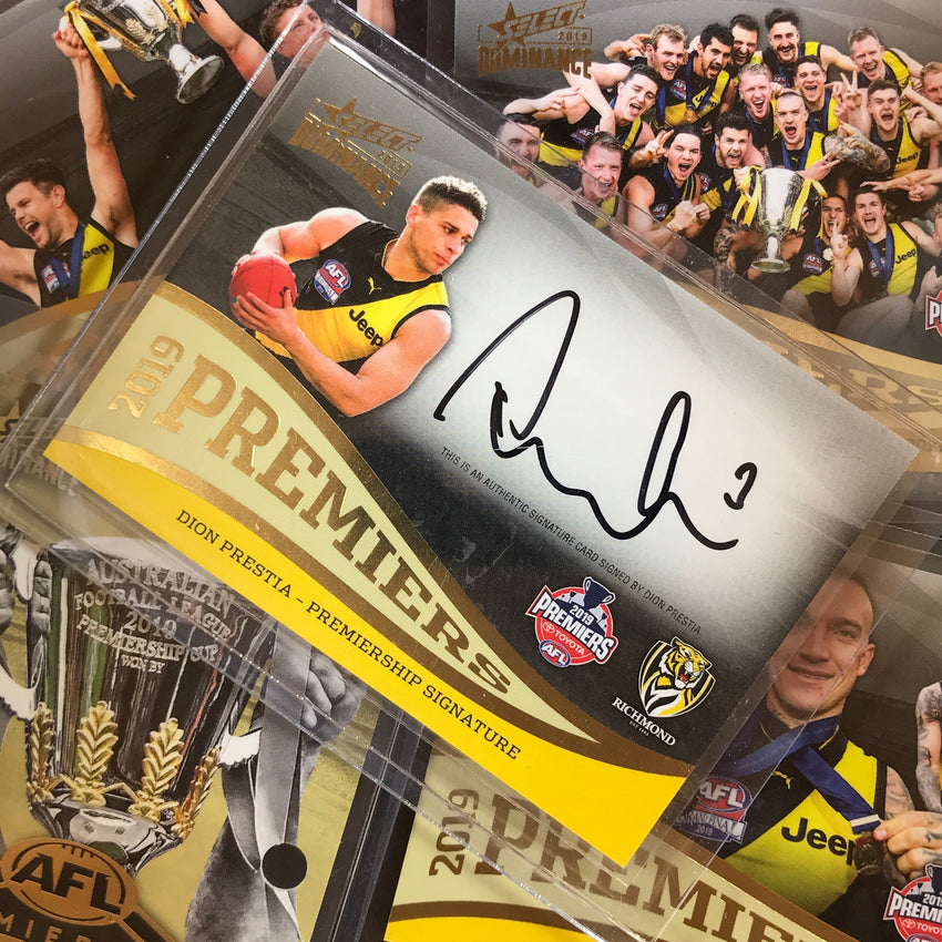 2019 Select AFL Dominance PREMIERSHIP REDEMPTION Gold Richmond PRESTIA 125/175