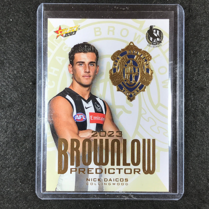 2023 Select AFL Footy Stars NICK DAICOS Brownlow Predictor Gold 199/260