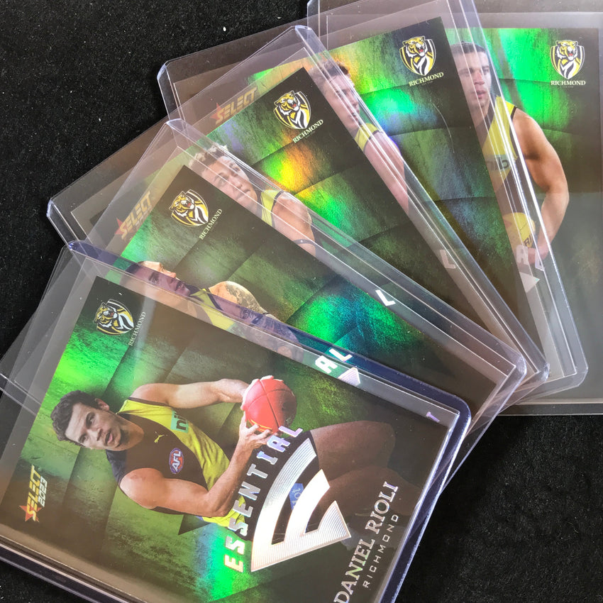 2023 Select AFL Footy Stars RICHMOND Essential - Green Set of 5 50/250