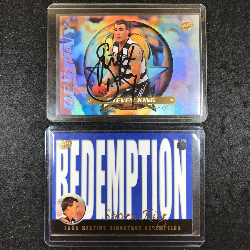 1999 Select AFL Premiere STEVEN KING Destiny Signature 61/280
