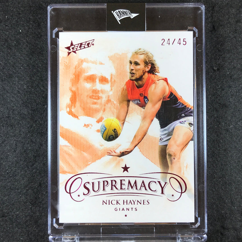 2021 Select AFL Supremacy NICK HAYNES Base Red 24/45