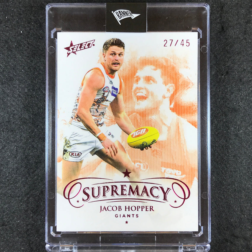 2021 Select AFL Supremacy JACOB HOPPER Base Red 27/45
