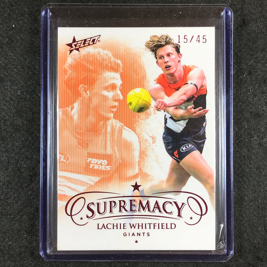 2021 Select AFL Supremacy LACHIE WHITFIELD Base Red 15/45