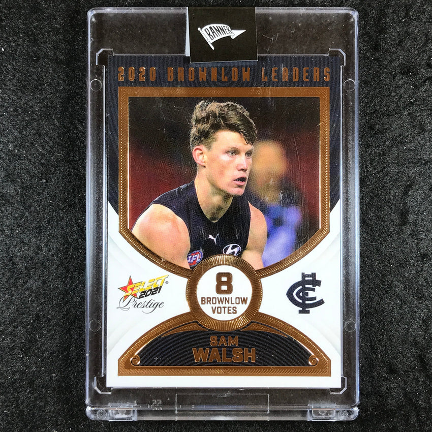 2020 Select AFL Prestige SAM WALSH 2020 Brownlow Leaders 41/80