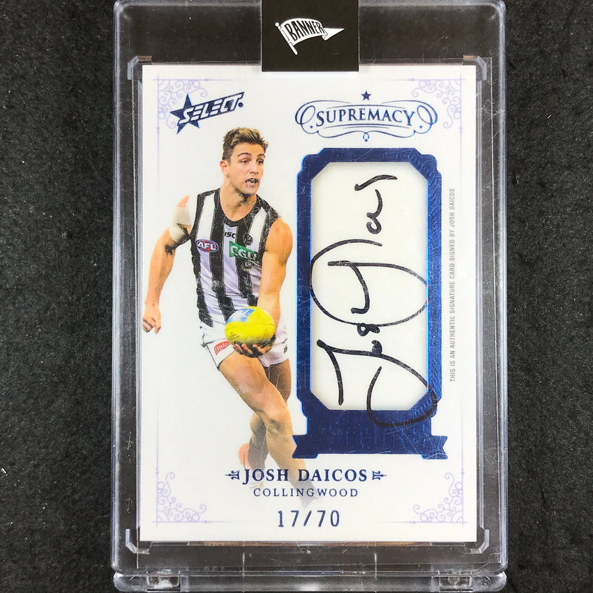 2021 Select AFL Supremacy JOSH DAICOS Franchise Future Signature 17/70