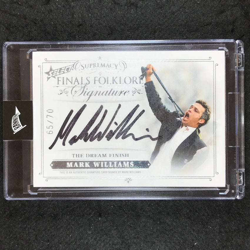 2019 Select AFL Supremacy MARK WILLIAMS Finals Folklore Signature 65/70