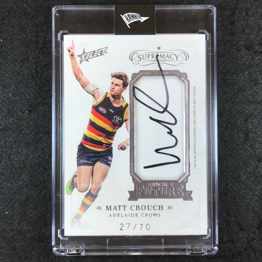 2019 Select AFL Supremacy MATT CROUCH Franchise Future Signature 27/70