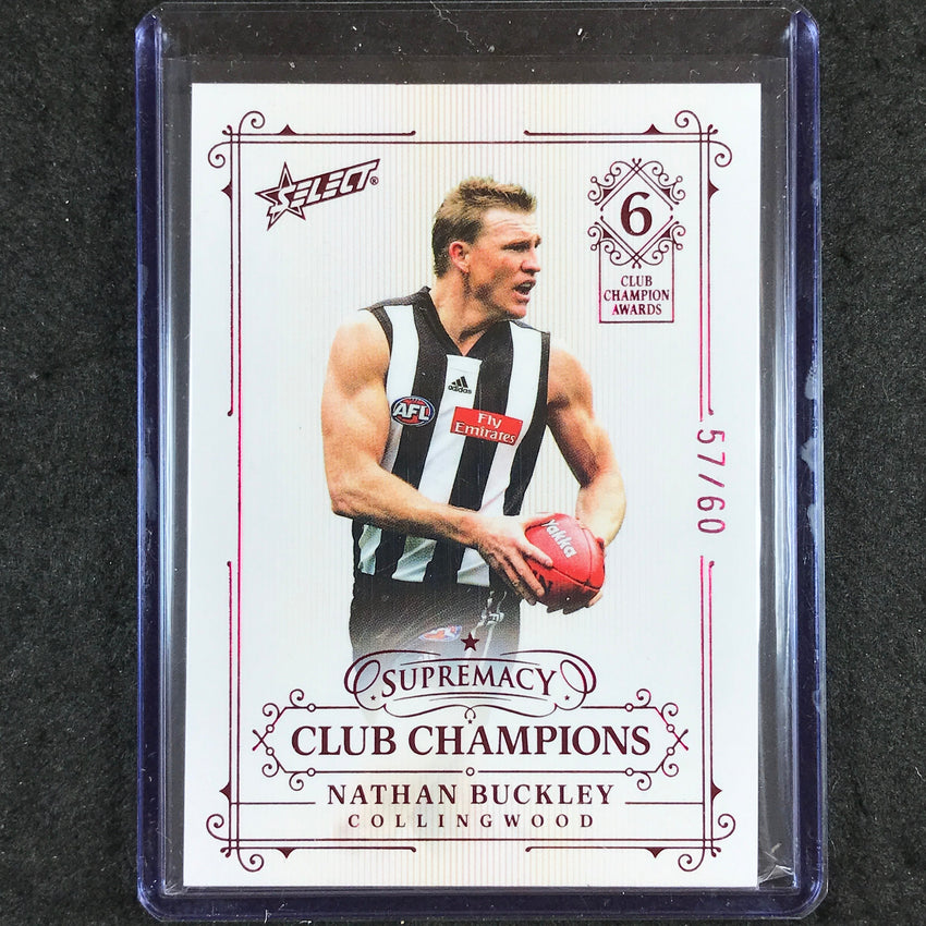 2021 Select AFL Supremacy NATHAN BUCKLEY Club Champions 57/60