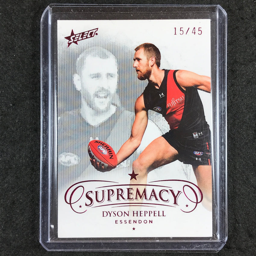 2021 Select AFL Supremacy DYSON HEPPELL Base Red 15/45