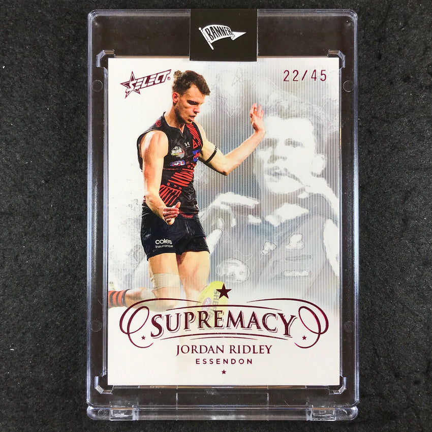 2021 Select AFL Supremacy JORDAN RIDLEY Base Red 22/45