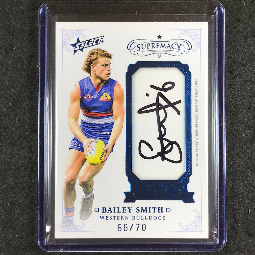 2021 Select AFL Supremacy BAILEY SMITH Franchise Future Signature 66/70