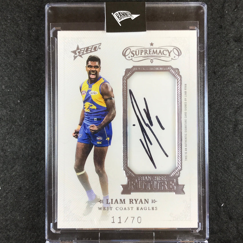 2019 Select AFL Supremacy LIAM RYAN Franchise Future Signature 11/70
