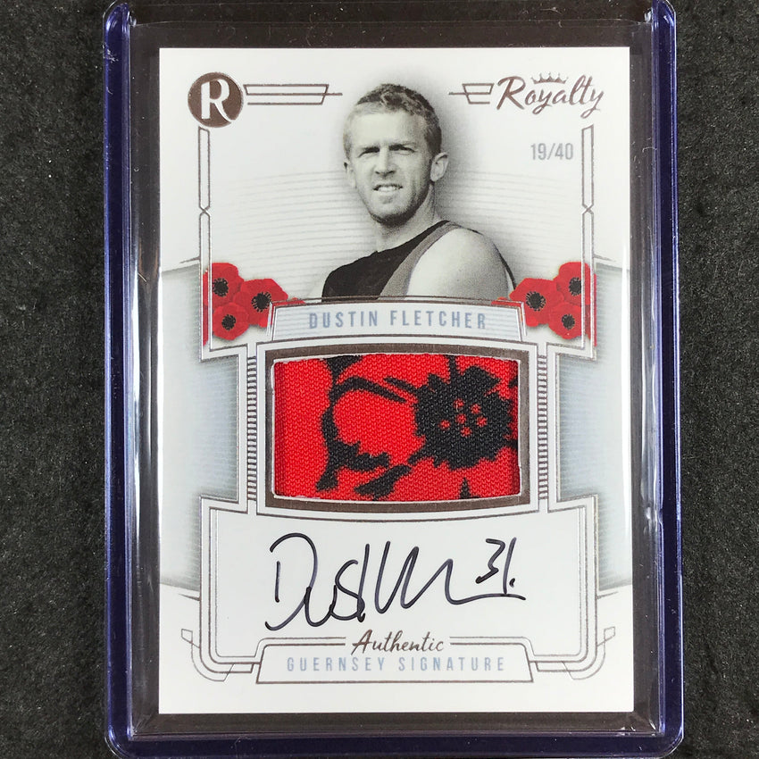 2021 Regal AFL Royalty DUSTIN FLETCHER Match Worn Guernsey Signature 19/40