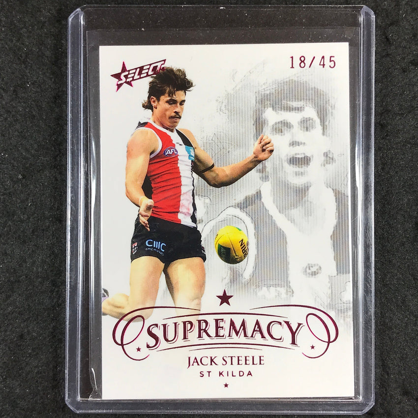 2021 Select AFL Supremacy JACK STEELE Base Red 18/45