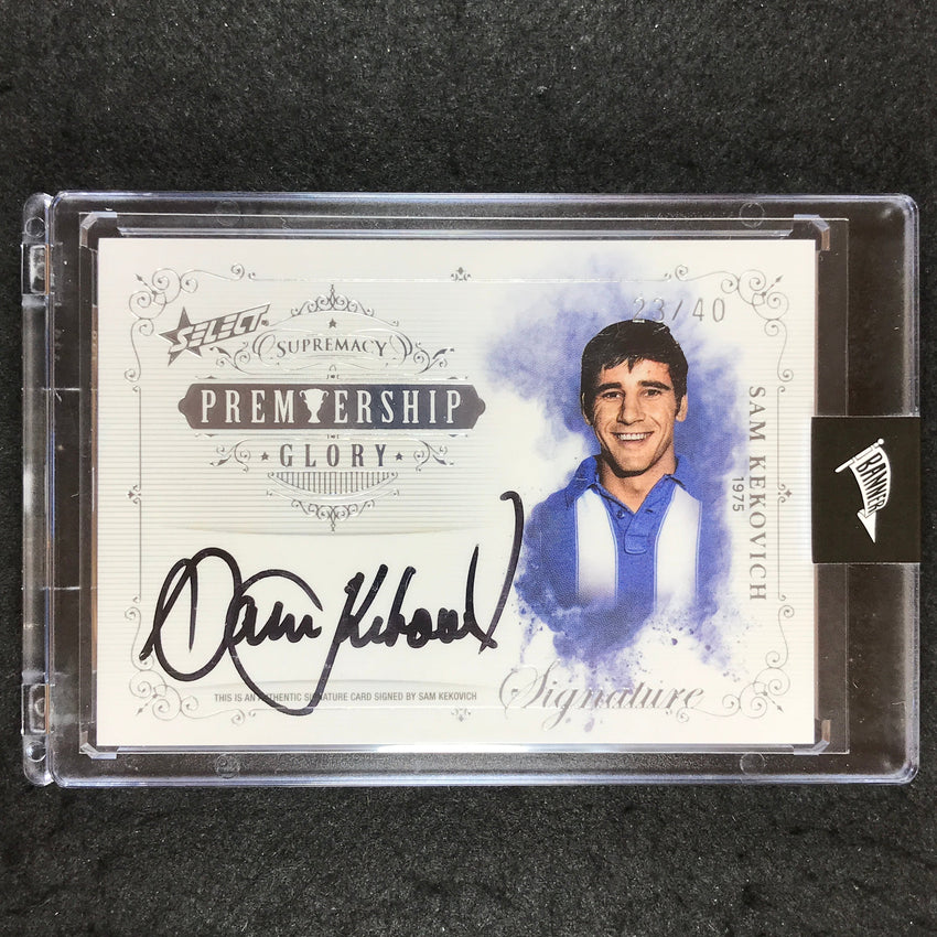2019 Select AFL Supremacy SAM KEKOVICH Premiership Glory Signature 23/40