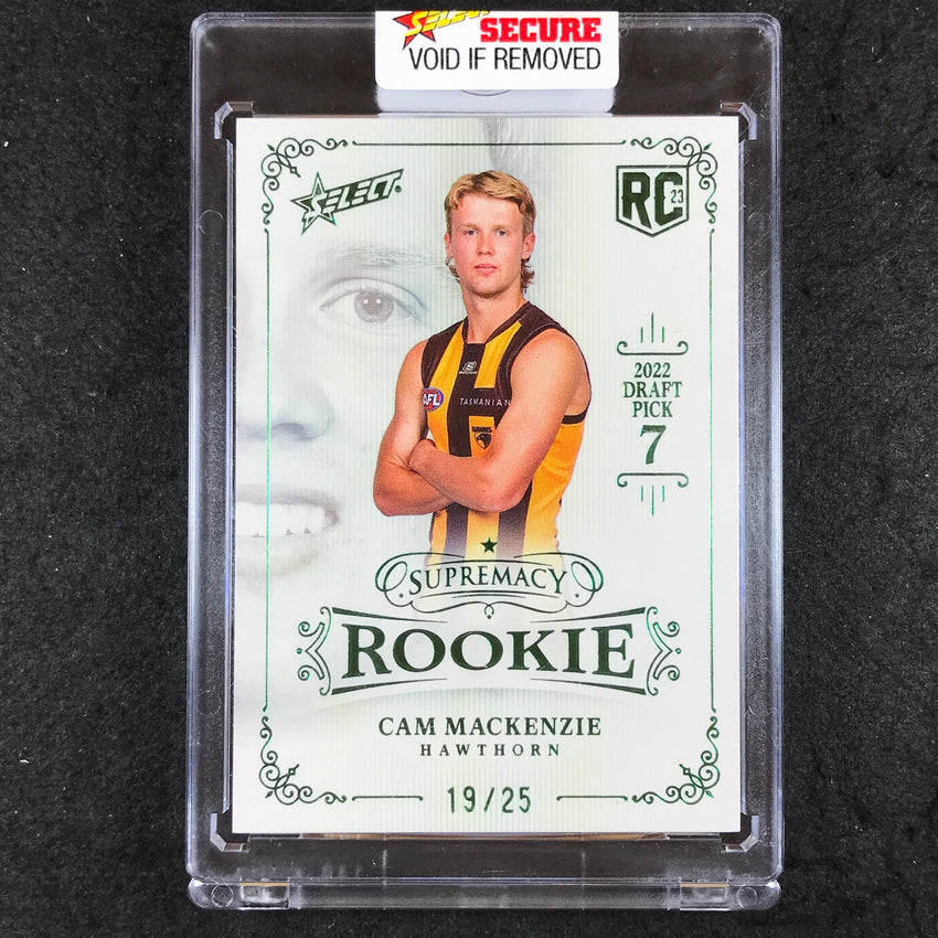2023 Select AFL Supremacy Rookies CAM MACKENZIE Platinum Green 19/25