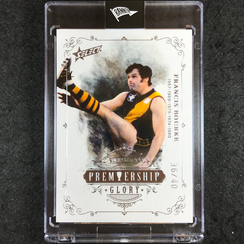 2019 Select AFL Supremacy FRANCIS BOURKE Premiership Glory 36/40