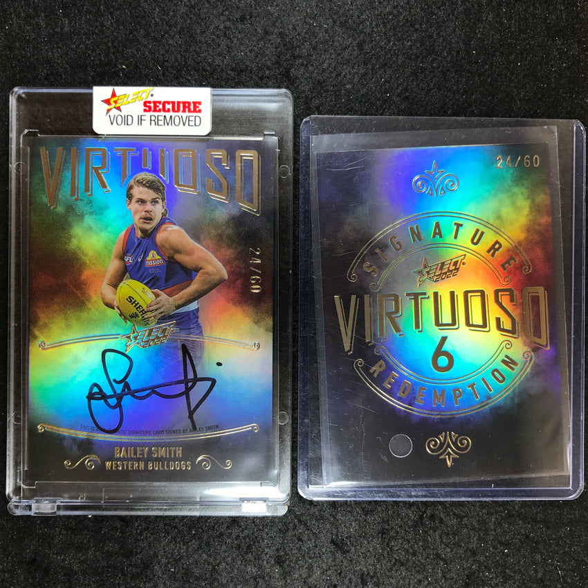 2022 Select AFL Footy Stars BAILEY SMITH Virtuoso Signature 24/60