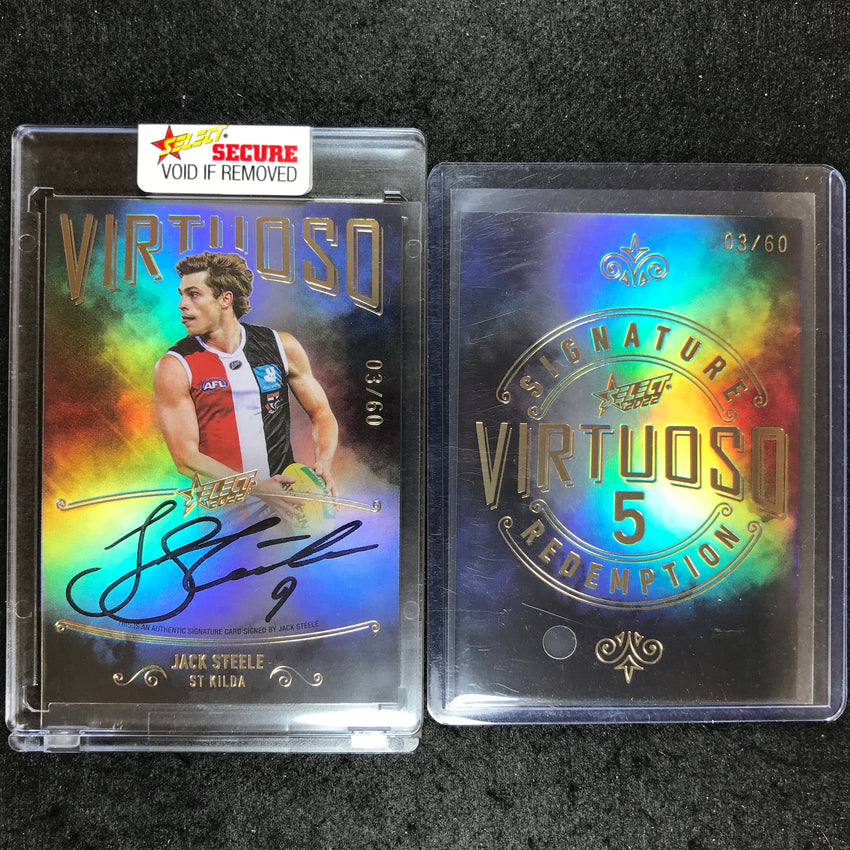 2022 Select AFL Footy Stars JACK STEELE Virtuoso Signature 03/60