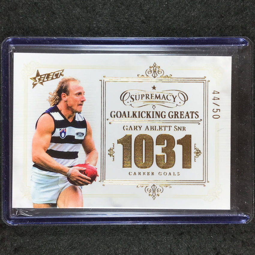 2021 Select AFL Supremacy GARY ABLETT SNR Goalkicking Greats 44/50