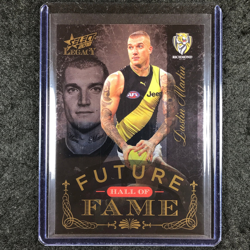 2018 Select AFL Legacy DUSTIN MARTIN Future Hall of Fame 09/50