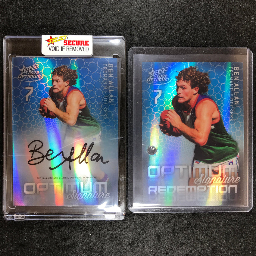 2022 Select AFL Optimum BEN ALLAN Mirror Signature 30/50