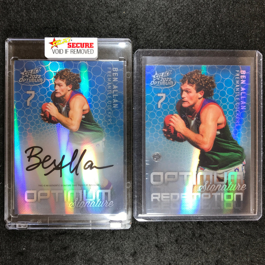2022 Select AFL Optimum BEN ALLAN Mirror Signature 25/50