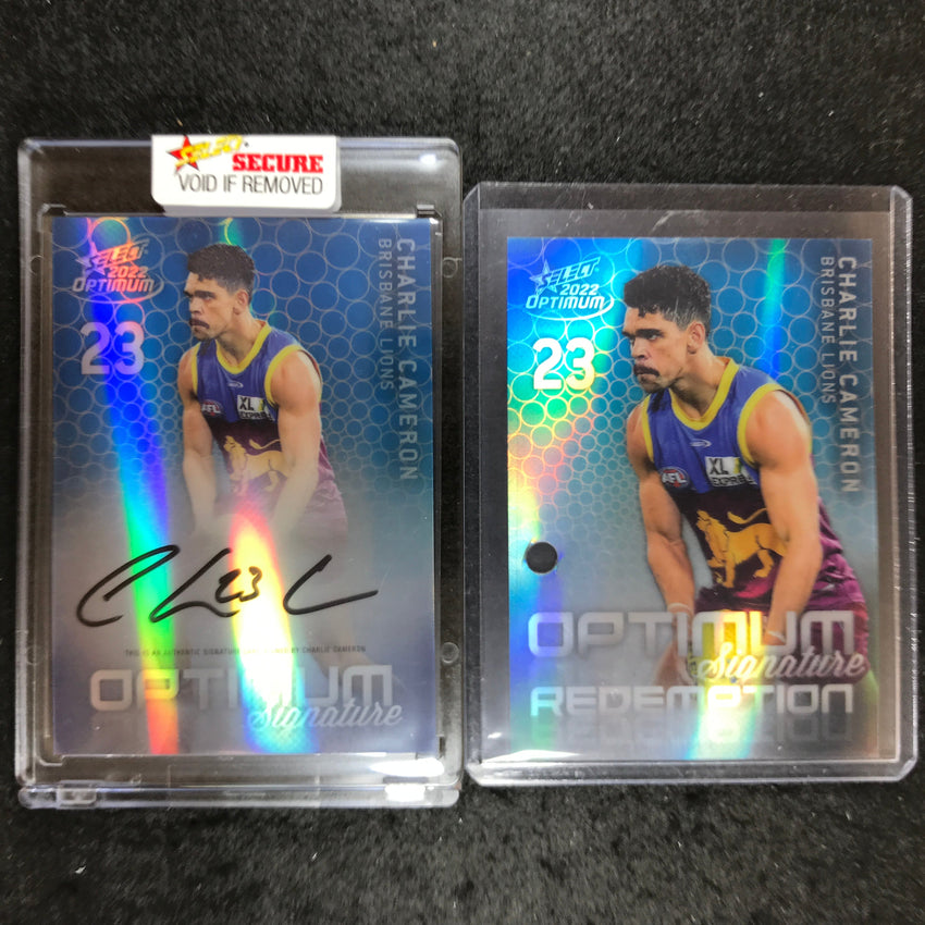 2022 Select AFL Optimum CHARLIE CAMERON Mirror Signature 38/50