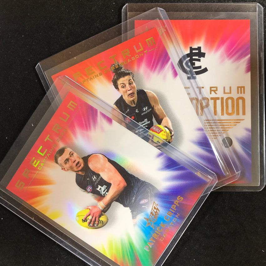 2023 Select AFL Footy Stars CARLTON Spectrum 1 CRIPPS PETERSON 007/125