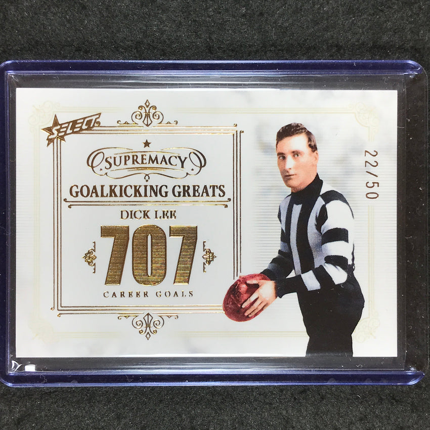 2021 Select AFL Supremacy DICK LEE Goalkicking Greats 22/50