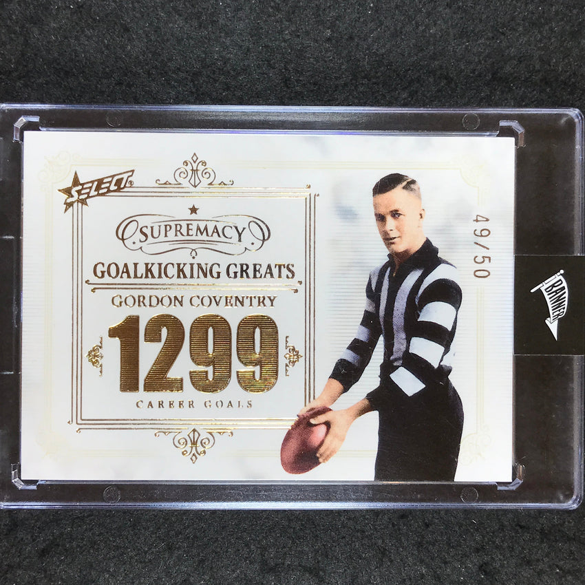 2021 Select AFL Supremacy GORDON COVENTRY Goalkicking Greats 49/50