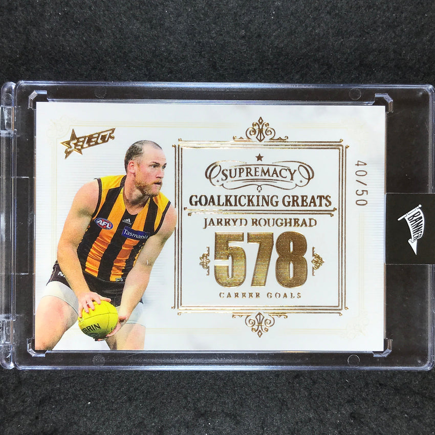 2021 Select AFL Supremacy JARRYD ROUGHEAD Goalkicking Greats 40/50