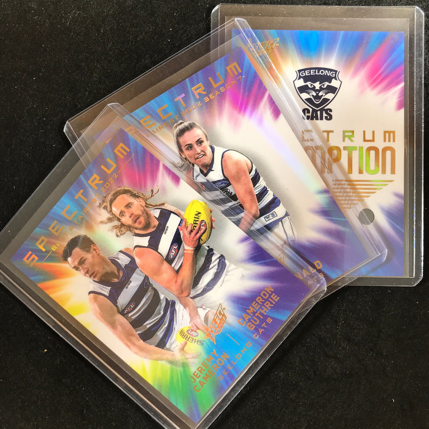 2023 Select AFL Footy Stars GEELONG Spectrum 2 CAMERON GUTHRIE 001/125