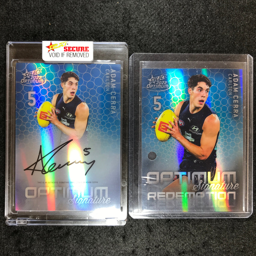 2022 Select AFL Optimum ADAM CERRA Mirror Signature 31/50