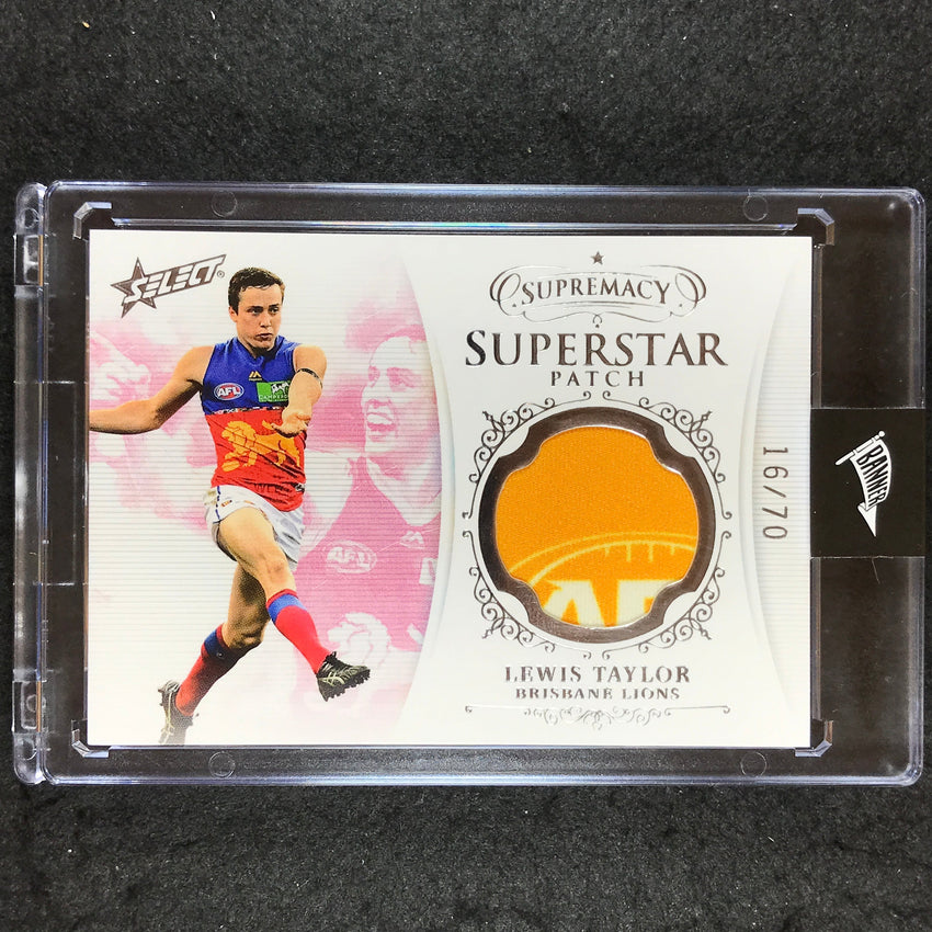 2019 Select AFL Supremacy LEWIS TAYLOR Superstar Patch 16/70