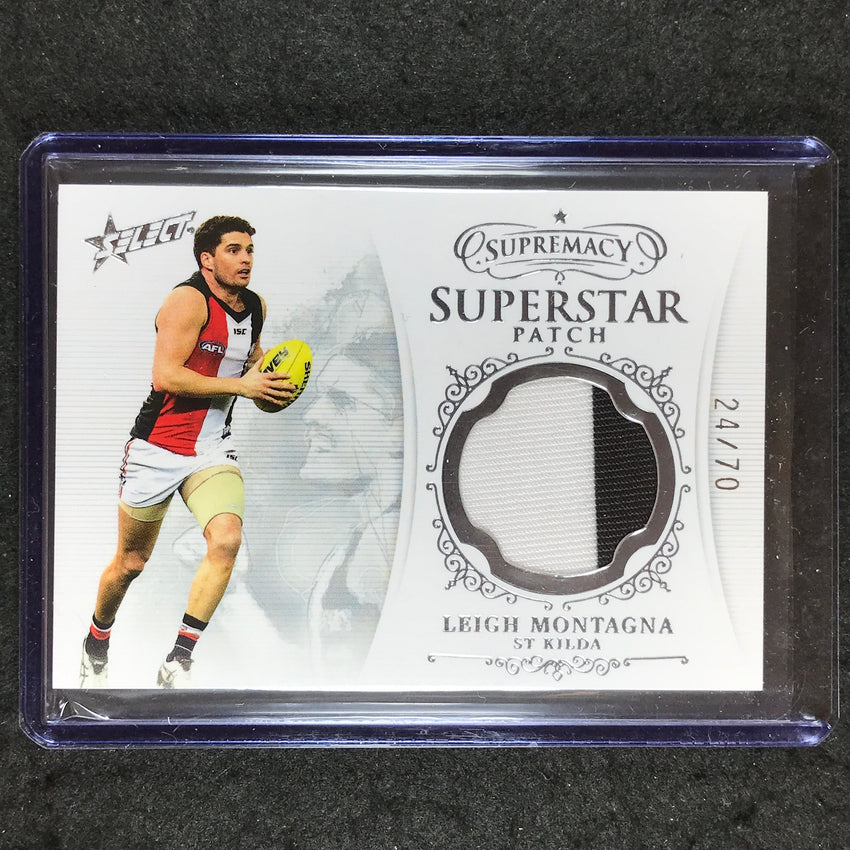 2021 Select AFL Supremacy LEIGH MONTAGNA Superstar Patch 24/70