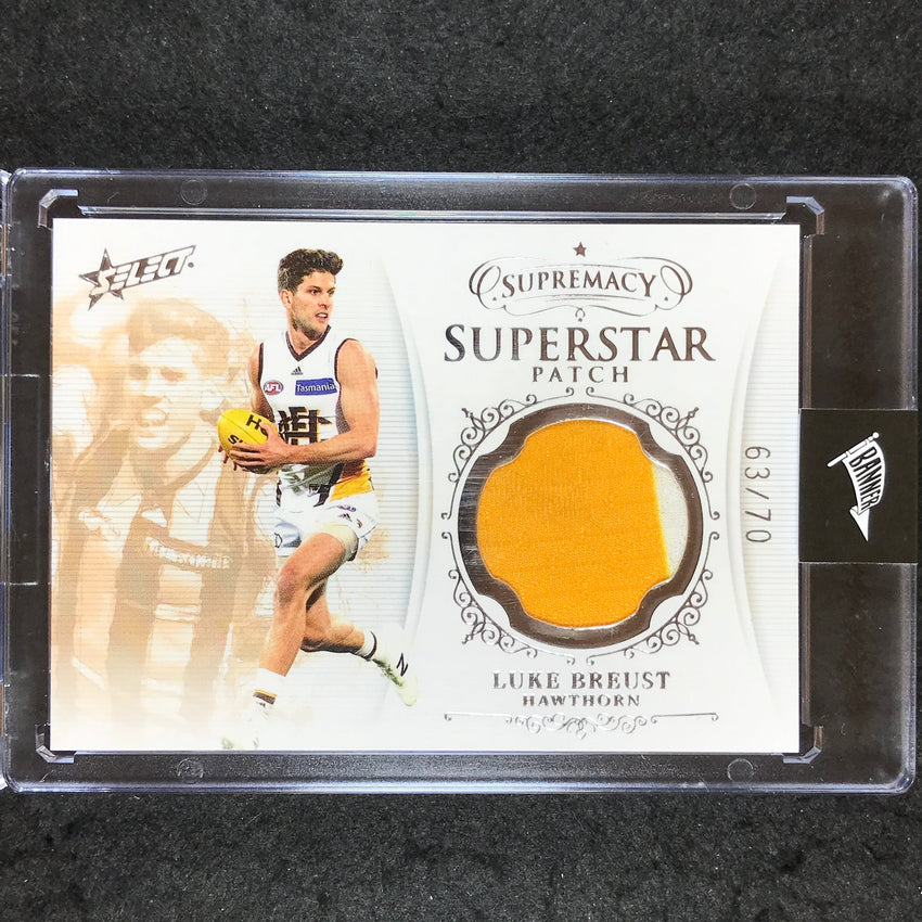 2019 Select AFL Supremacy LUKE BREUST Superstar Patch 63/70