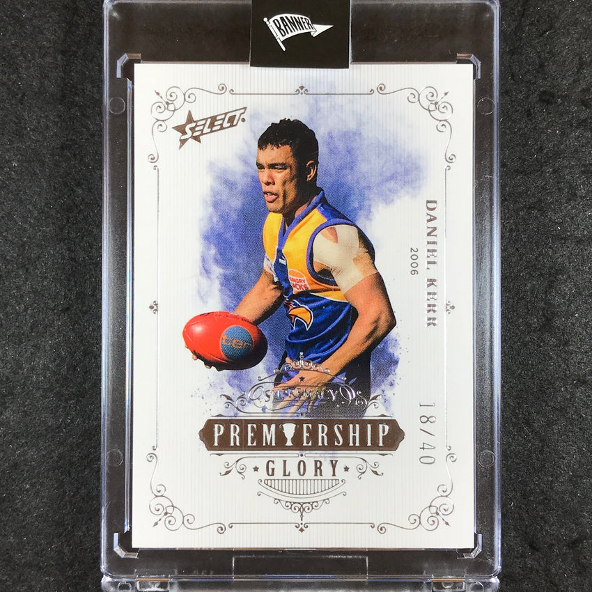 2019 Select AFL Supremacy DANIEL KERR Premiership Glory 18/40