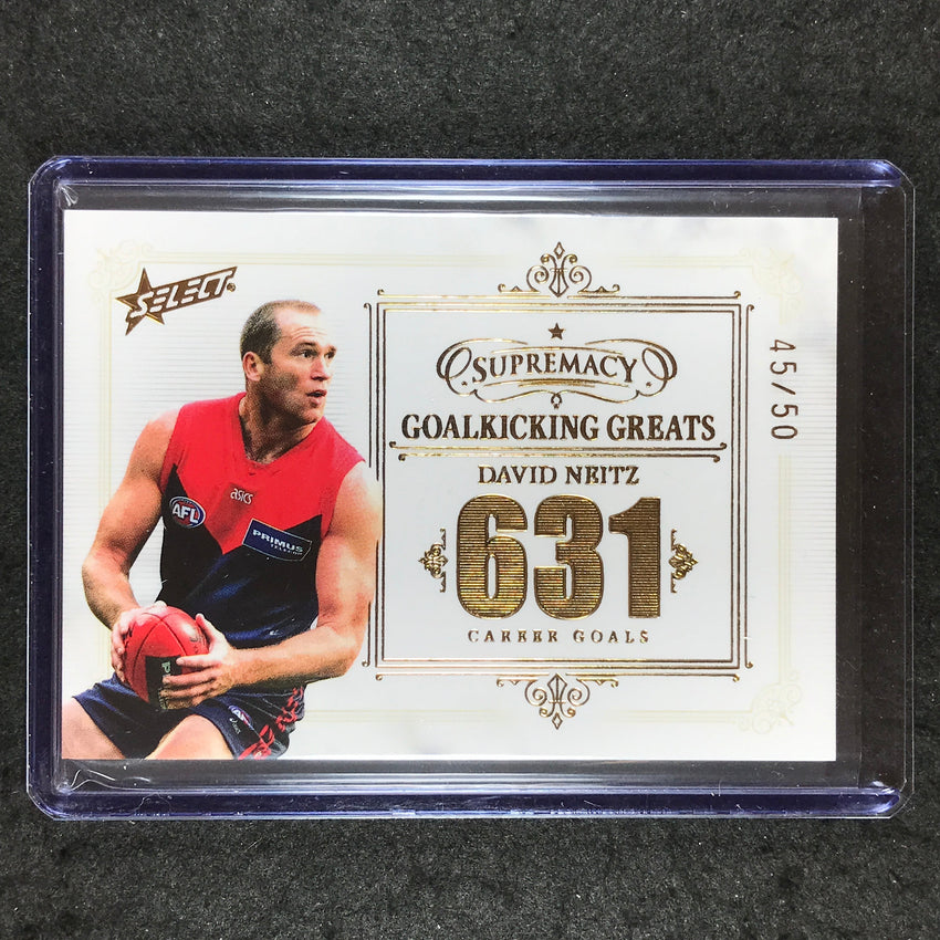 2021 Select AFL Supremacy DAVID NEITZ Goalkicking Greats 45/50