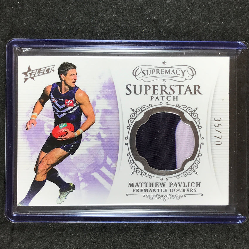 2019 Select AFL Supremacy MATTHEW PAVLICH Superstar Patch 35/70