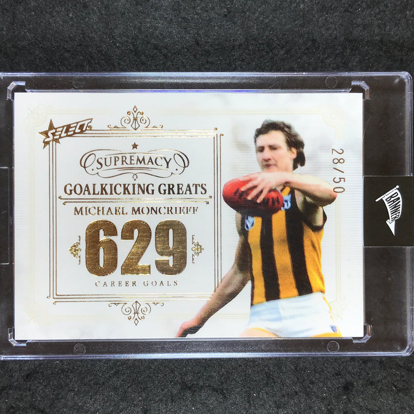 2021 Select AFL Supremacy MICHAEL MONCRIEFF Goalkicking Greats 28/50