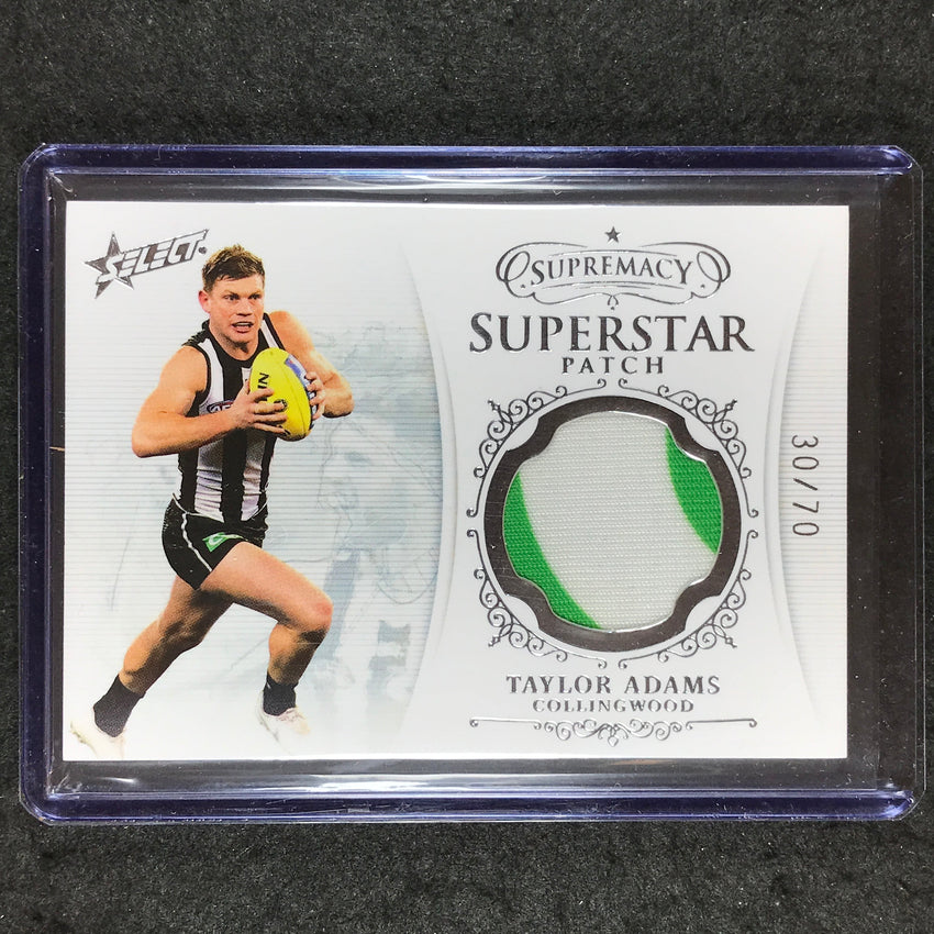 2021 Select AFL Supremacy TAYLOR ADAMS Superstar Patch 30/70