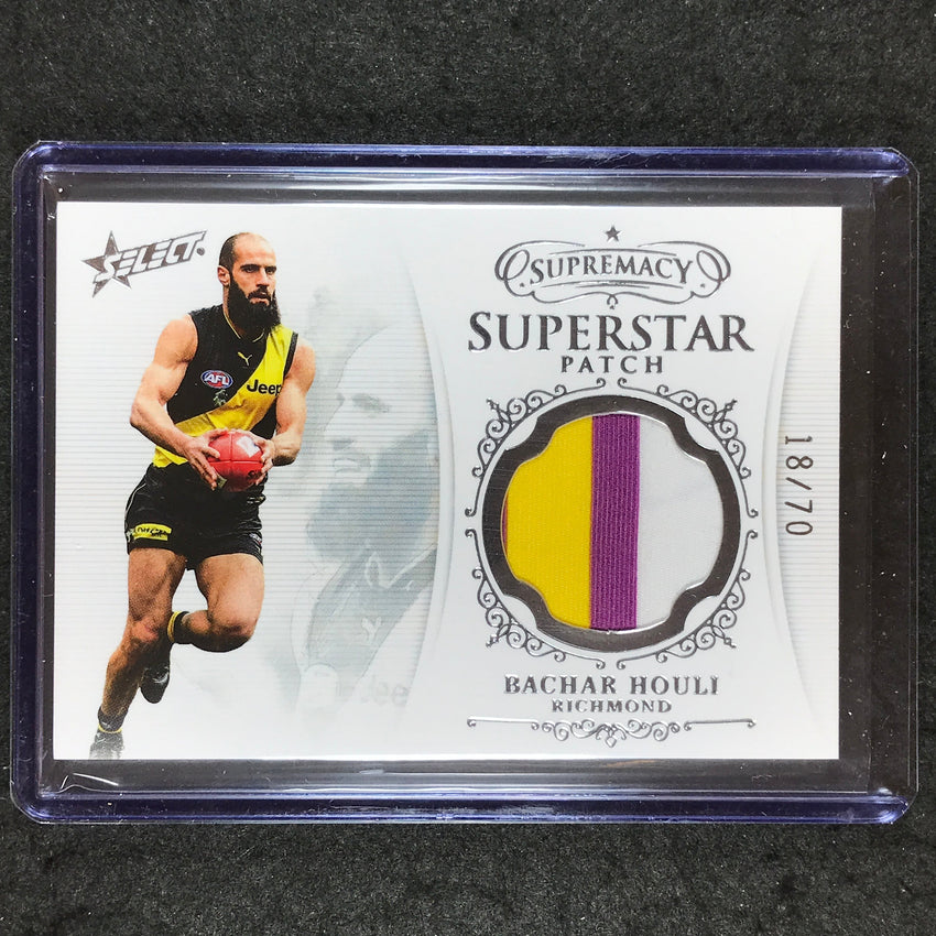 2021 Select AFL Supremacy BACHAR HOULI Superstar Patch 18/70